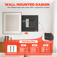 thumbnail image 6 of BESAFETY 0.25 Feet Cubic Safe Box, Money Lock Safes with Digital Keypad, USB Cable and Sensor Light, Security Safe for Home Office Hotel (Black), 6 of 13