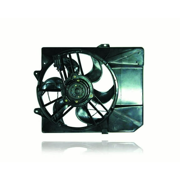 Dual Radiator and Condenser Fan Assembly - Cooling Direct Fit/For FO3115113 97-02 Ford Escort /Z2X Coupe Mercury Tracer - With AC - F7CZ8C607BE