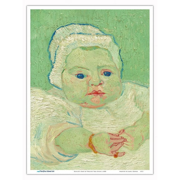 Roulin's Baby - From an Original Color Painting by Vincent Van Gogh c.1888 - Master Art Print (Unframed) 9in x 12in