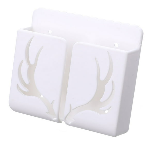 Remote Control Storage Box, Tv Mobile Phone Storage, Wall Hanging Punching Box, Modern Bedroom Decor, Space Saving, Foldable Design, Metal Frame, For Living Room, Office, Dormitory
