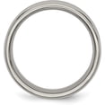 thumbnail image 3 of Chisel Titanium Polished Concave 8.2mm Beveled Edge Band - Ring Size 9.0, 3 of 8