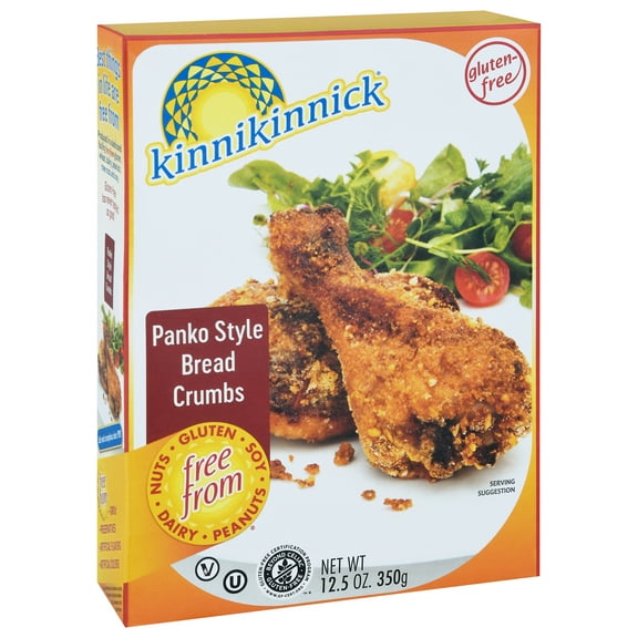 Kinnikinnick Panko Style Breadcrumbs 12.5 oz (Pack of 6)
