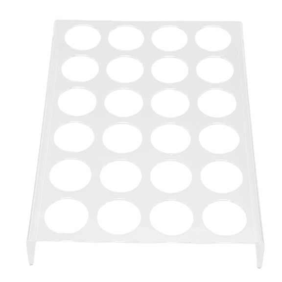 Suodoka Clear Acrylic 24 Capacity Coffee Pod Organizer, Flat Transparent Capsule Holder Tray for Kitchen Countertop & Office Desk, 13.6 inches / 34.5 cm