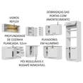 thumbnail image 4 of Cocina Integral de Esquina 459cm Madesa Agata Blanco, 4 of 5