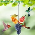 thumbnail image 5 of Oriole Feeder for Outdoors Hanging Fruit Bird Feeder with Hook Black Metal Fruit Holder Wild Bird Feeder Balcony Bird Feeder 10" Black Hanging Fruit Bird Feeder for Outdoor Garden Yard, 5 of 8