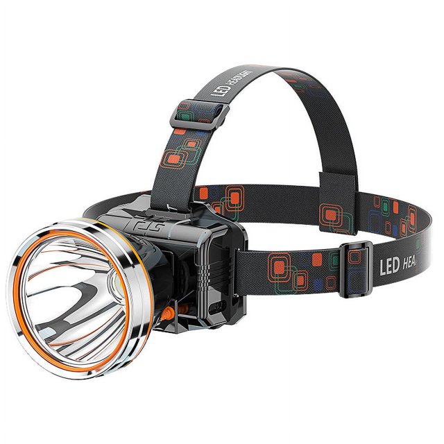 Linterna frontal de inducción con carga USB, lámpara de minero para exteriores, para acampar, pescar en la naturaleza, luz fuerte, linterna LED, sitio de patrulla