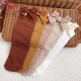 thumbnail image 3 of DEELLEEO 5pairs Toddler Girls Bow Decor Socks, 3 of 7