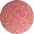 thumbnail image 1 of Ahgly Company Machine Washable Indoor Round Transitional Pastel Pink Area Rugs, 6' Round, 1 of 7