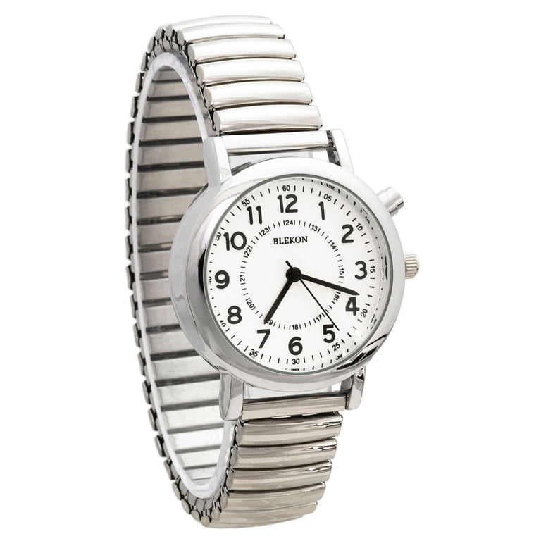 Light Up Dial Analog Watch, 33mm Metal Case, Push Button Stretch Band Blekon Original Light Up Dial Watch for Ladies 33mm Case  main image 3
