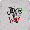 thumbnail image 4 of Inktastic Christmas Jingle All the Way with Music Notes and Holly Boys or Girls Long Sleeve Toddler T-Shirt, 4 of 5