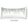 thumbnail image 4 of Long Body Pillow Cover/Case with Hidden Zipper, Sage Green Watercolor Eucalyptus Leaves Pattern Printed, 20x54 inches, 4 of 7