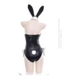 thumbnail image 2 of Lindo conjunto de mujer de conejo de material de cuero sintético de conejita, 2 of 3