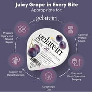 Gelatein Grape: 20 Grams of Protein. Sugar Free. Ideal for Clear Liquid Diets, Swallowing Difficulties, Bariatric, Dialysis and Oncology. Great Pre or Post-Workout Snack. (36 Pack)