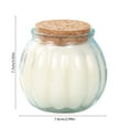 thumbnail image 2 of Uxgjfwu Pumpkin Aromatherapy Candle with Cork Lid, Soy Wax for Halloween Holiday Gifts, Home Fragrance and Autumn Decoration, Glass Container, 2 of 6