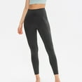 thumbnail image 2 of Women's 34" High Waisted Extra Long Leggings Yoga Over The Heel Leggings with Pockets Black 2XL, 2 of 3