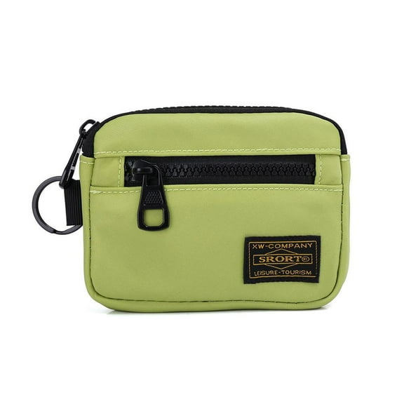 DHliIQQ Casual Men's Coin Purse Canvas Zipper Wallet Retro Key Holder Small Money Bag