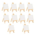 thumbnail image 1 of 12Pcs Artists Mini Easel +3 Inch X3 Inch Mini Canvas Set Painting Kids Craft Diy Drawing Small Table Easel for School, 1 of 6