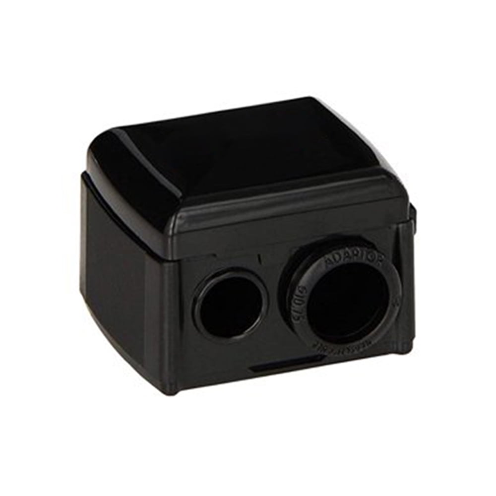 Eye Pencil Sharpener, Dual Eyeliner Makeup Pencil Sharpener for Lip Liner, Black