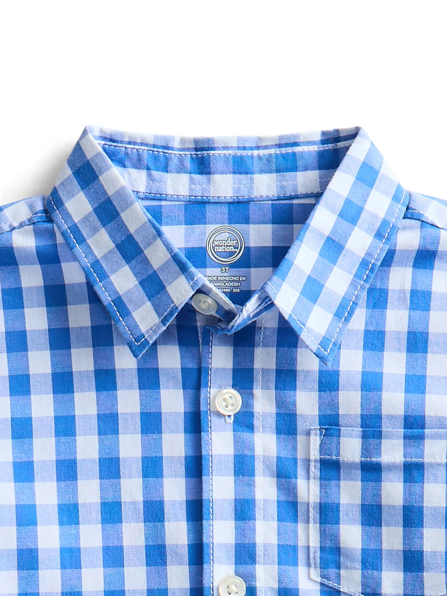 Wonder Nation Toddler Boys Woven Shirt, Sizes 12M-5T