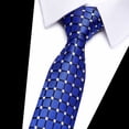 thumbnail image 1 of Honrane Business Tie Adjustable Firm Stitching Embroidery Lightweight Groom Tie Decorative Striped Wedding Tie Party Tie 2023 New, 1 of 2