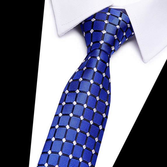 Honrane Business Tie Adjustable Firm Stitching Embroidery Lightweight Groom Tie Decorative Striped Wedding Tie Party Tie 2023 New