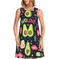 thumbnail image 1 of Xecao Robe d'Été Sans Manches pour Femmes, Robe Décontractée de Plage avec Poches, 1 of 7