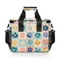 thumbnail image 7 of FORMRS Insulated Cooler Bag 24 Cans Capacity Soft Leakproof Lunch Box with Side Pockets, Green Floral, 7 of 7