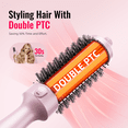 thumbnail image 5 of MATSKY 1.5" Pink Thermal Brush, Ionic Heated Round Curling Brush for Fine Hair, 5 Heat Settings, Frizz Control Volumizer, 5 of 7