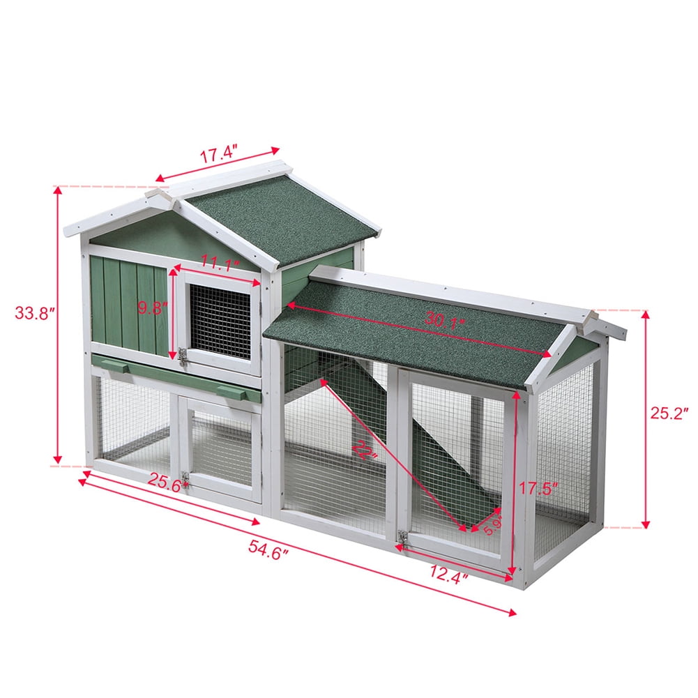 Kadyn for indoor and outdoor use Wooden Rabbit Hutch Chicken Coop with 1 Removable Tray and 3 Lockable Doors Rabbit Hutch, Green Kadyn for indoor and outdoor use Wooden Rabbit Hutch Chicken Coop with 1 Removable Tray and 3 Lockable Doors Rabbit Hutch, Green