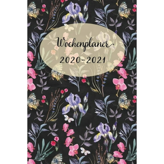 Wochenplaner 2020-2021 : Netter Rote Blumen und Kolibri Wochen - und Monatsplaner - Terminkalender Tagesplaner - ein Liebevolles Geschenk für Frauen Kollegen (Paperback)