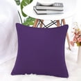 thumbnail image 2 of Unique Bargains Solid Decorative Throw Pillow Cover 18" x 18" Purple, 2 of 8