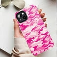 thumbnail image 5 of Pink Camouflage iPhone Case Trendy Soft Silicone Durable Shockproof For Women Compatible with iPhone 11/12/13/14/15/16 (Pro Max/Plus), 5 of 9