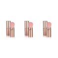 thumbnail image 2 of relayinert Soft And Comfortable Blush Brush For Flawless Makeup Application Effective Making Up Makeup Brushes Rose red 3Set, 2 of 6