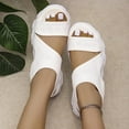 thumbnail image 2 of KBODIU Sandals Women Athletic Comfortable Outdoor Sandals with Arch Support Walking Sandals for Women New Style Sandals Woven Mesh Flat Beach Casual for Spot/Beach/Travel/Home White 36, 2 of 6