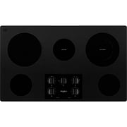 Whirlpool WCE55US6HB 36 inch Black Electric Ceramic Glass Cooktop with Dual Radiant Element
