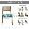 thumbnail image 6 of SEANATIVE Green Marble Print Chair Covers for Dining Chairs Square Dining Chair Seat Covers Set of 2 Lightweight Dinning Chair Upholstered Cover for Home Dining Room Kitchen, 6 of 7