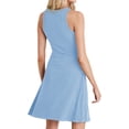 thumbnail image 4 of Sleeveless Solid Color Women Ribbed Mini Knit Tank Dress, 4 of 6