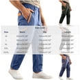 thumbnail image 4 of YABCSAZ Mens Softshell Hiking Pants Windproof Water Resistant Stretch Knee Reinforced Multi Pocket Cargo Pants Outdoor Work Pants Athletic Climbing Trousers for Men, 4 of 7