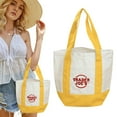 thumbnail image 3 of Trader Joes Pastel Mini Canvas Tote Bags 2025 Limited Edtion, 3 of 5