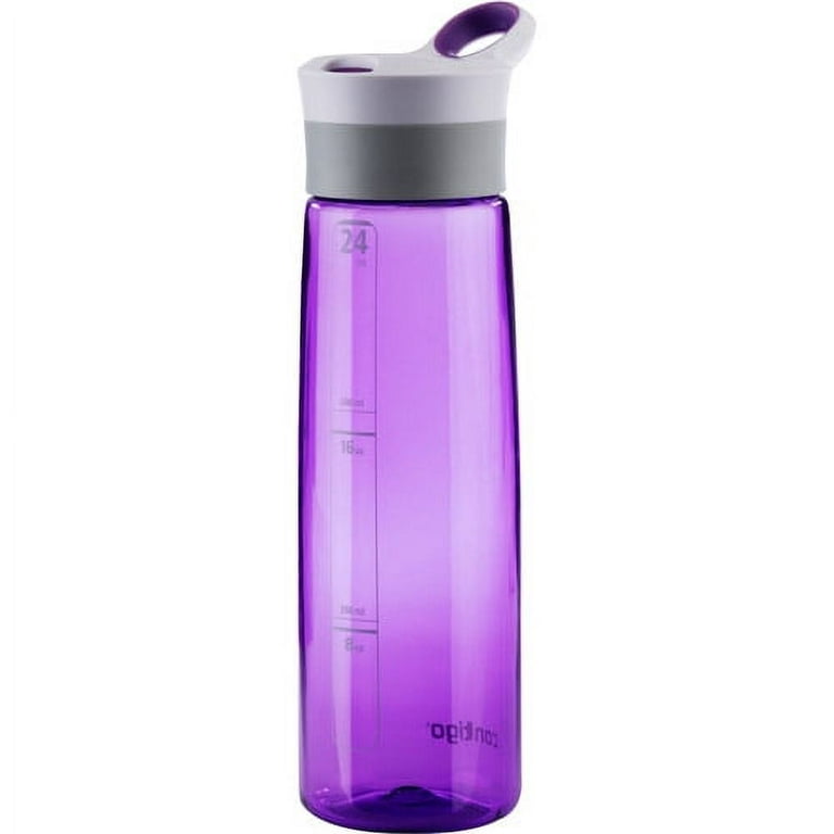 Contigo Jackson Water Bottles, 24oz, Vibrant Lilac/Turquoise Gem/Scuba,  3-Pack 