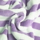 thumbnail image 5 of 1 Paquete de toallas absorbentes de microfibra de terciopelo, de uso múltiple, para el baño de hoteles, 13 X 29 pulgadas, con rayas anchas en color púrpura, 5 of 6