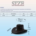 thumbnail image 3 of OJSFQUFP Cowboy Hat for Women and Men with Shapeable Wide Brim Cattleman Western Hats for Cowboys, 3 of 8