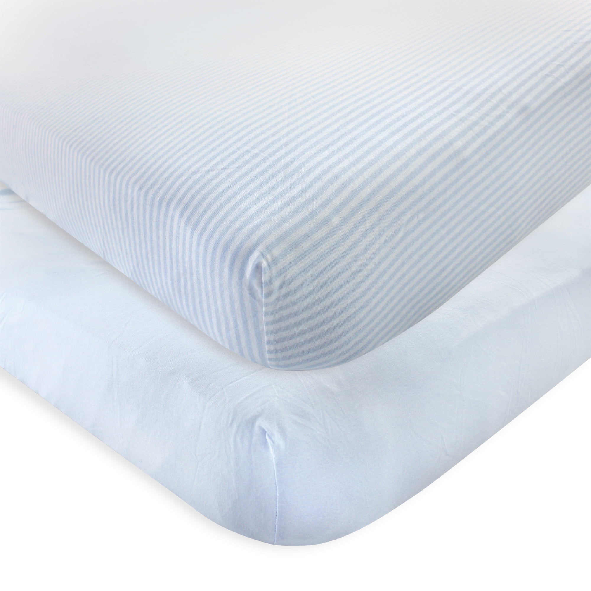 Touched by Nature Baby Boy and Girl Organic Cotton Fitted Crib Sheet, 2