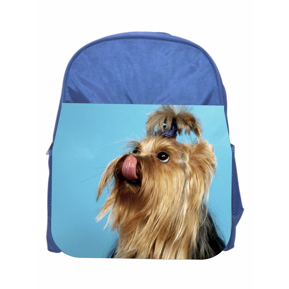 Accessory Avenue Yorkie Blue Girls / Boys Preschool Toddler Backpack & Lunch Box Set Walmart