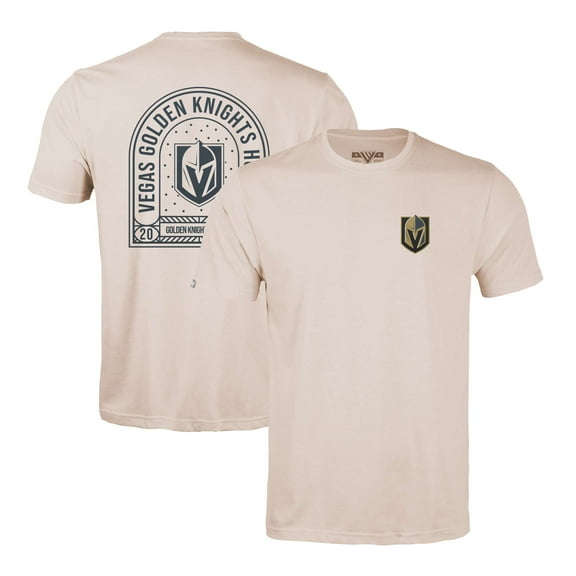 Men's Levelwear Khaki Vegas Golden Knights Richmond Stained Glass T-Shirt