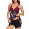 thumbnail image 5 of BIKINX Women's Plus Size Swimsuits Tankini Bathing Suits for Women Tummy Control Swim Dress Two Piece Swimwear with Shorts, 5 of 6