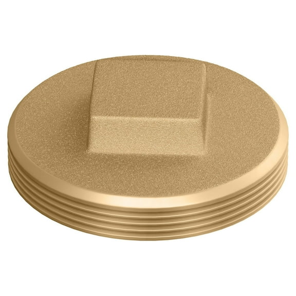 Proflo Pfbp5rhn 3-1/2" Raised Head Square Cut Ips Brass Plug
