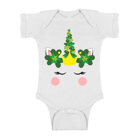 St Patrick's Day Bodysuit for Baby Girls My First Paddys Day Romper 12m 18 Month Irish One Piece Top