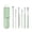 Green, variant on Stainless Steel Ear Picks, 6 Pcs, Dark Green with Leather Caseinnovative Spring Earwax Cleaner Tool Set, 6Pcs 360°Spiral Design Earwax Removal Tools, Ear Wax Removal Kit Ear Cleani Makeup Organizers
