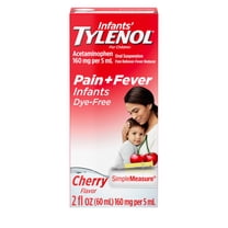 Infants' Tylenol Acetaminophen Medicine, Dye-Free Cherry, 2 fl. oz